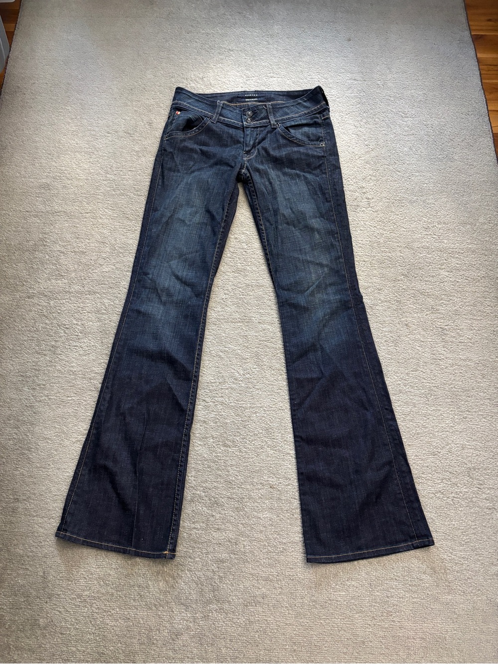 Hudson Signature Bootcut Jeans Dark Rinse Blue Vintage Y2K